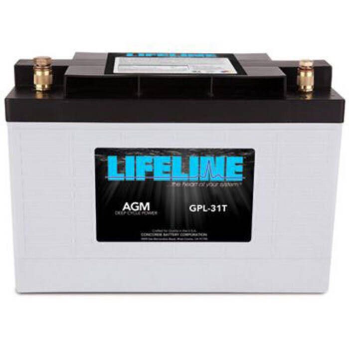 Image of : Lifeline AGM Deep Cycle Marine Battery - GPL-31T 