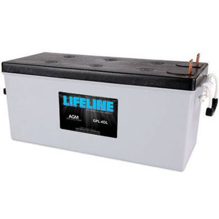 Image of : Lifeline AGM Deep Cycle Marine Battery - GPL-4DL 