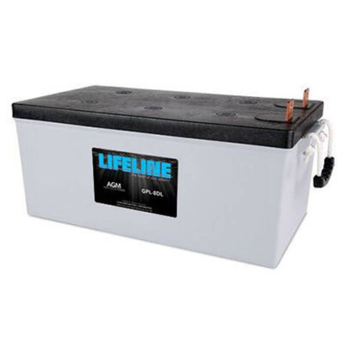 Image of : Lifeline AGM Deep Cycle Marine Battery - GPL-8DL 
