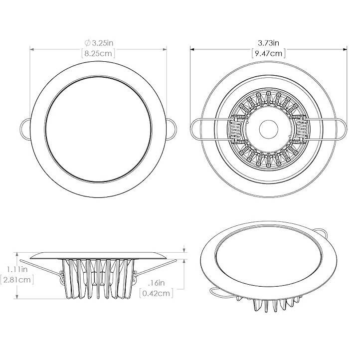 Lumitec Mirage Flush Mount LED Down Light | Defender Marine