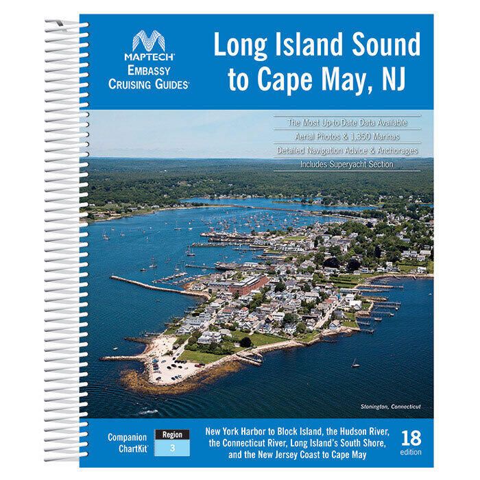 Image of : Maptech Embassy Cruising Guide: Long Island Sound - 18th Edition - CGLIS-18 