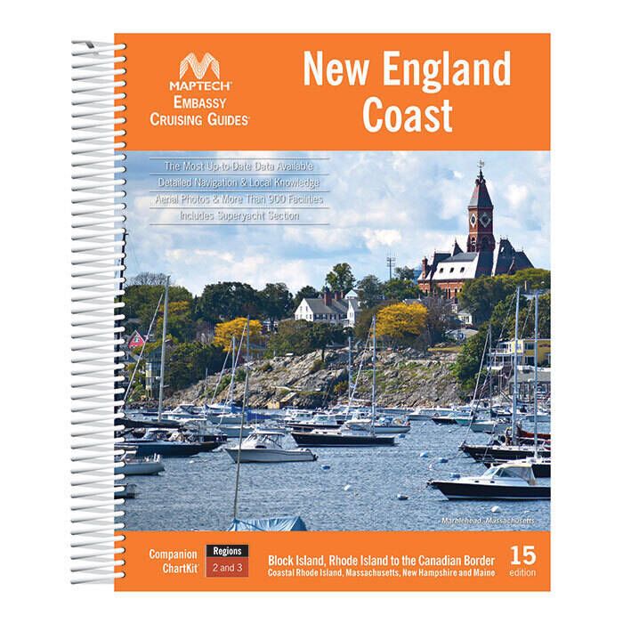 Image of : Maptech Embassy Cruising Guide: New England Coast - 15th Edition - CGNEC-15 