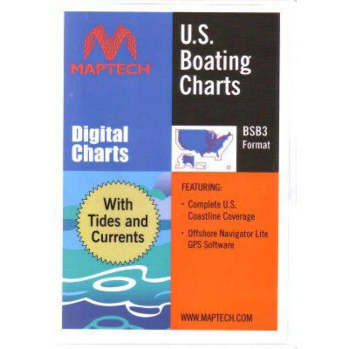 Image of : Maptech Navigation U.S. Boating Charts with Tides & Currents 