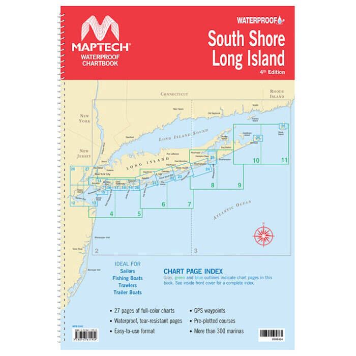 Image of : Maptech Waterproof Chartbook - South Shore Long Island, NY - WPB0340-04 