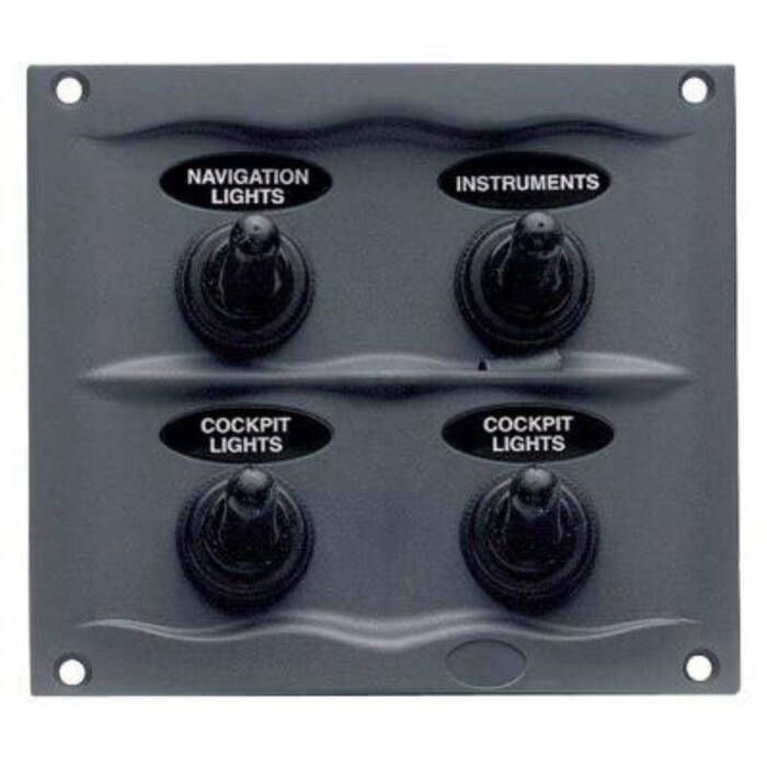 Image of : Marinco BEP 900 Compact Series 4-Way Spray Proof Switch Panel 