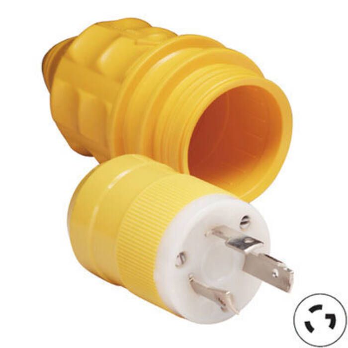 Image of : Marinco 30A 125V Locking Male Plug Replacement Kit - 305CRPN.VPK 