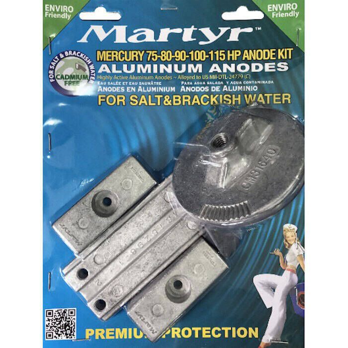 Image of : Martyr Mercury Sacrificial Anode Kit - 75/80/90/100/115 HP 