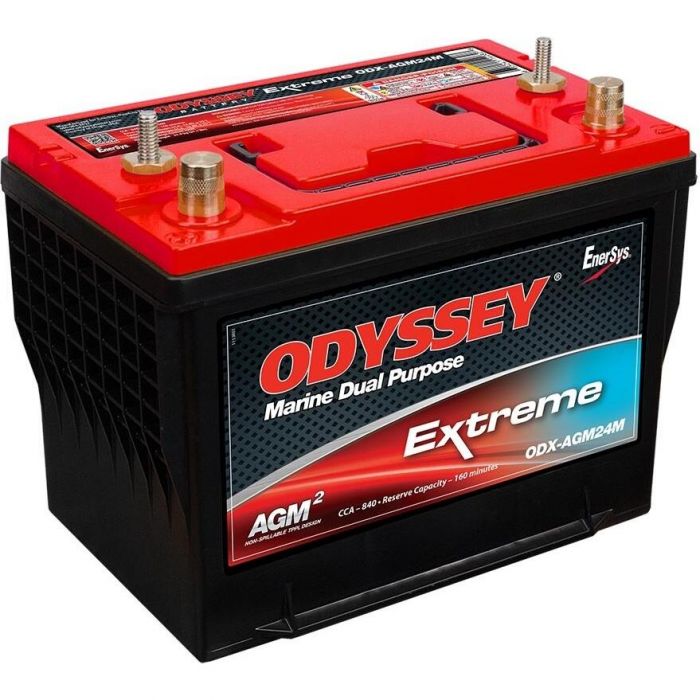 Image of : Odyssey Marine Dual Purpose Extreme Battery - Group 24 - ODX-AGM24M 