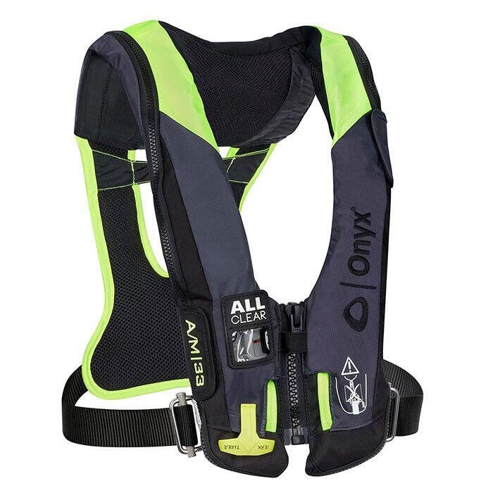 Image of : Onyx A/M-33 All Clear Inflatable Life Jacket with Harness - 134300-701-004-21 