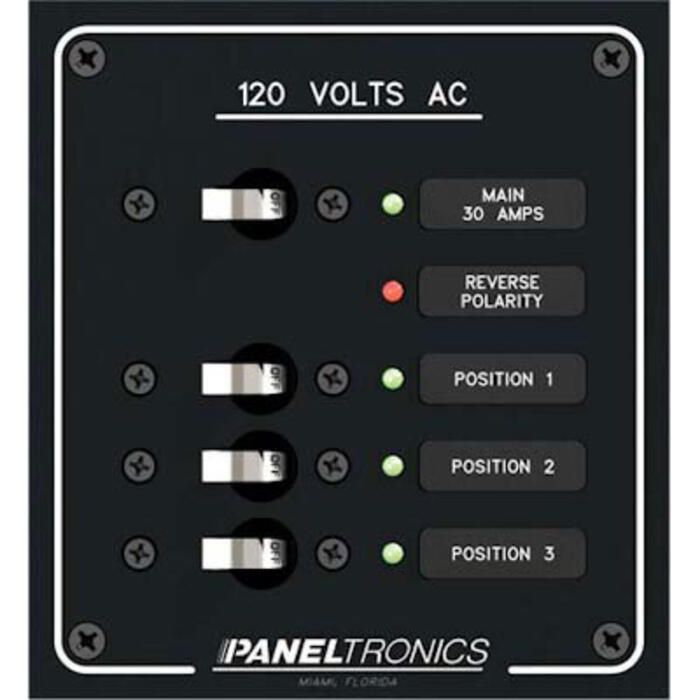 Image of : Paneltronics AC Branch Circuit Breaker Panel 3 Position Panel - 9972313B 