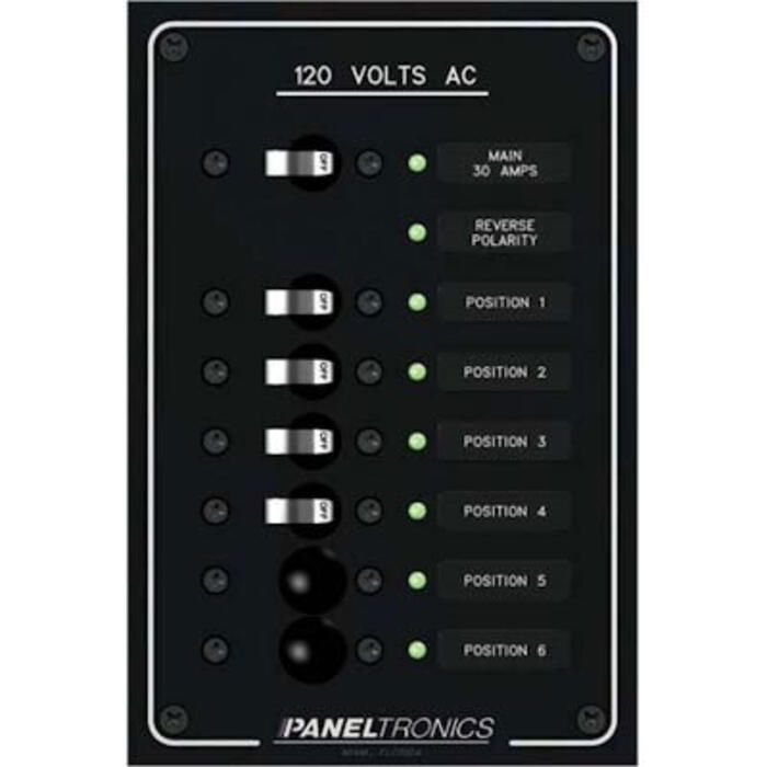 Image of : Paneltronics AC Branch Circuit Breaker Panel 6 Position Panel - 9972305B 