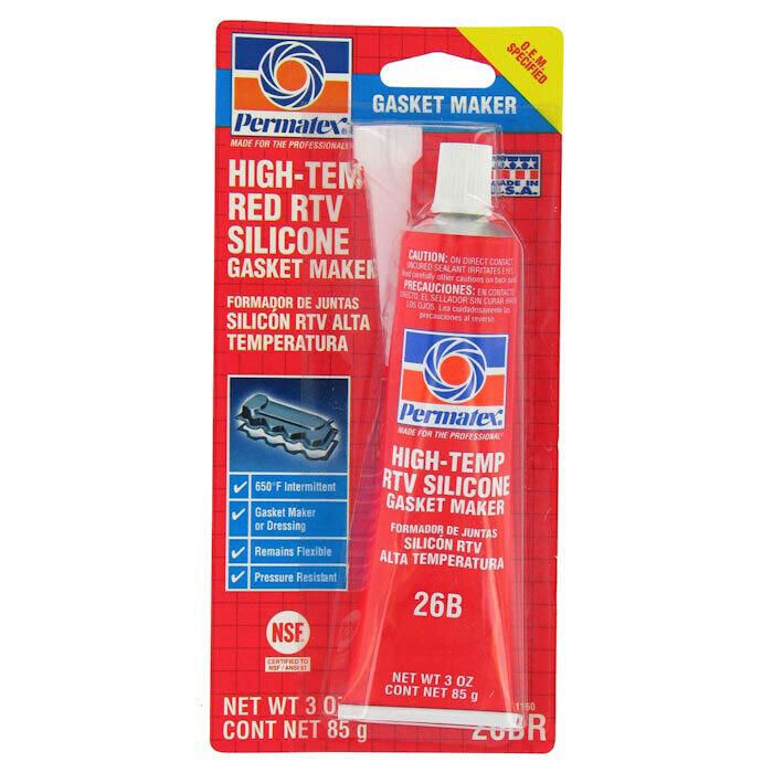 Image of : Permatex High-Temp Red RTV Silicone Gasket Maker - 81160 