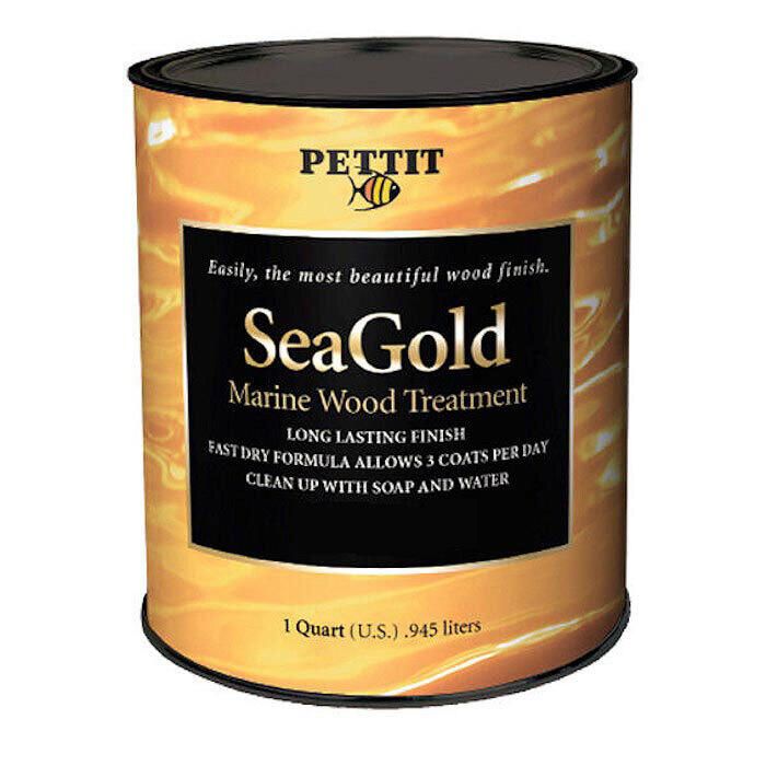 Image of : Pettit SeaGold Gloss Finish Marine Wood Treatment - 2040Q 