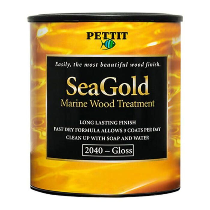 Image of : Pettit SeaGold Satin Finish Marine Wood Treatment - 2045Q 