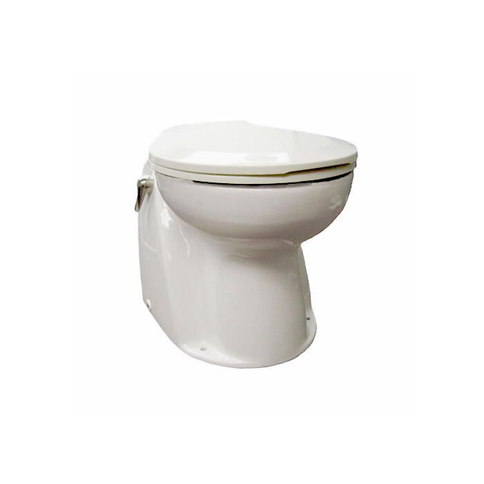 Image of : Raritan Atlantes Freedom Toilet with Vortex-Vac - Momentary Flush Raw Water - AVHWR01202 