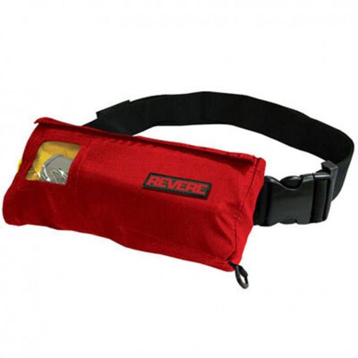 Inflatable life outlet jacket belt