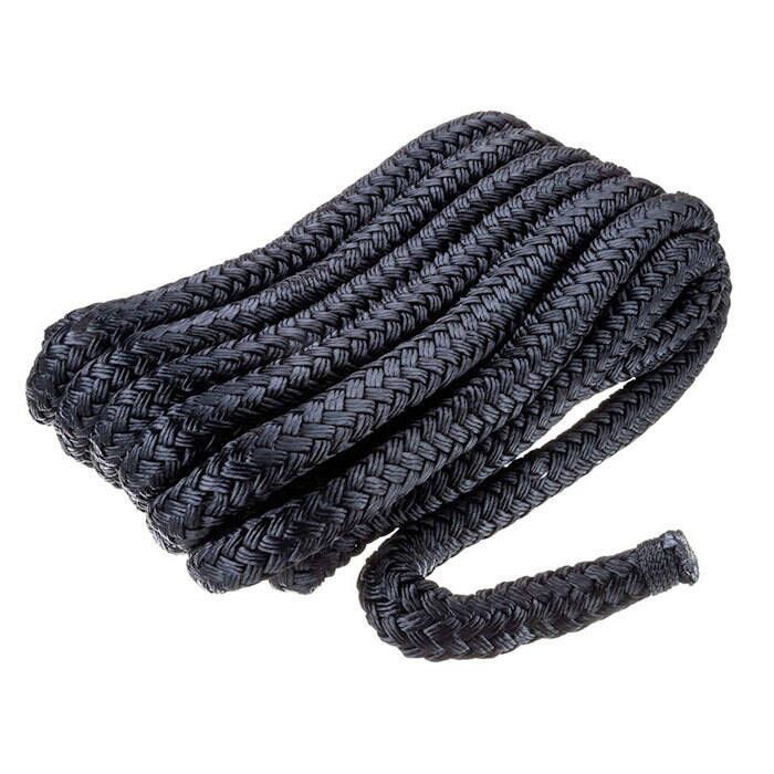 Better Boat Premium Anchor Rope Double Braided Boat Anchor Line 100 ft Black Marine Grade 3/8 Rope