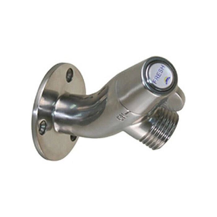 Scandvik - Galley Mixer With High-Reach Swivel Spout - Chrome Plated Brass  - Standard Knob - 10438P