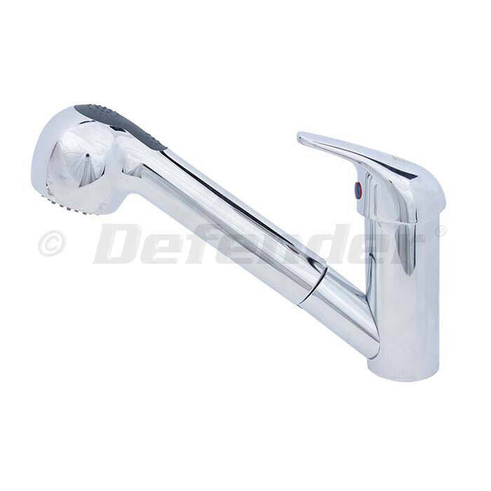 Image of : Scandvik Compact Galley Faucet with Pull-Out Sprayer - 10880 