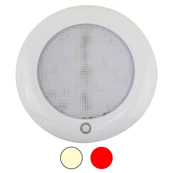 Image of : Scandvik Dual-Color Low Profile LED Dome Light 