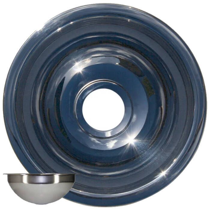 Image of : Scandvik Mirror Finish Stainless Steel Round Basin - 10923 