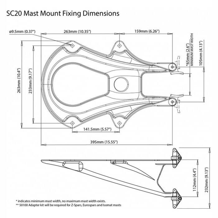 SCANSTRUT Radar Mast Mount / SC20 only 429,95 €