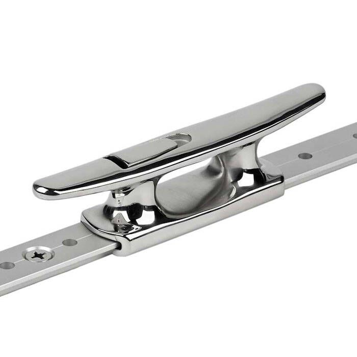 Image of : Schaefer Mid-Rail Stainless Steel Chock/Cleat - 7 1/2