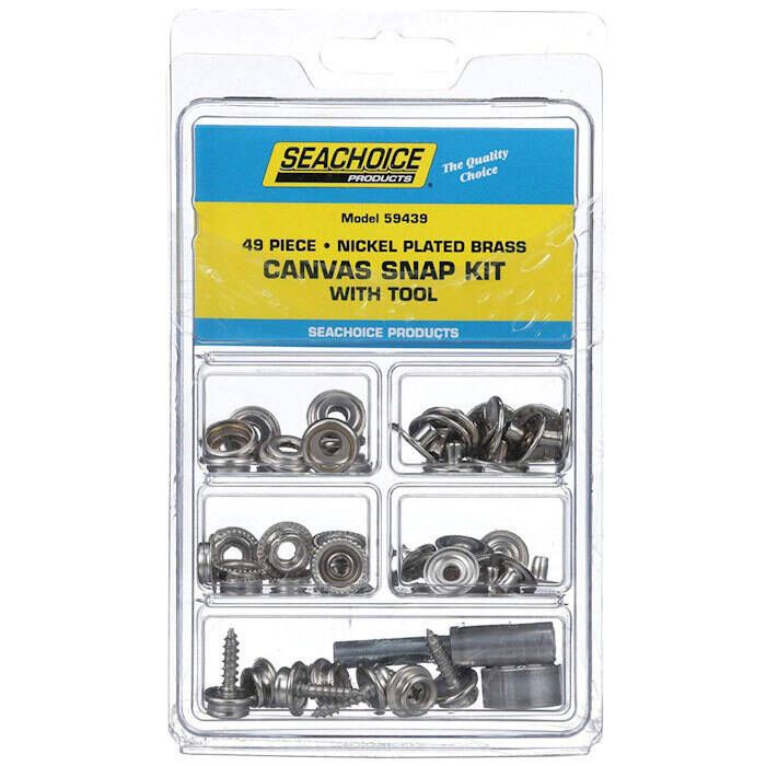 Image of : Seachoice Canvas Snap Kit with Tool - 48 Piece - 59439 