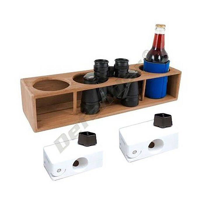 SEATEAK Teak 2-Drink Rack