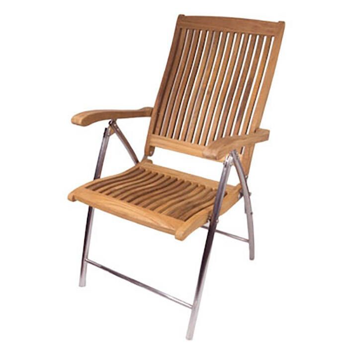 Image of : SeaTeak Windrift Folding 6-Position Deck Chair - 60066 
