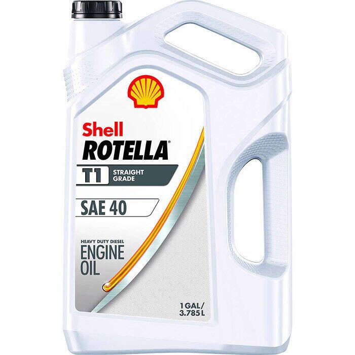 Image of : Shell Rotella T1 Straight Grade 40W Heavy Duty Diesel Engine Oil 