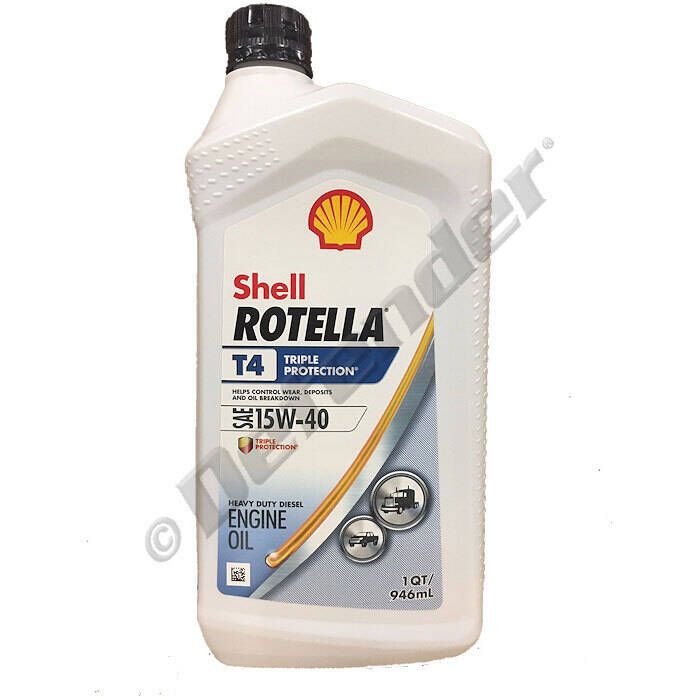 Image of : Shell Rotella T4 Triple Protection 15W-40 Heavy Duty Diesel Engine Oil 