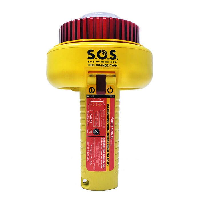 Image of : Sirius Signal Two-Color SOS eVDSD Distress Light with Flag & Batteries - C-1002 