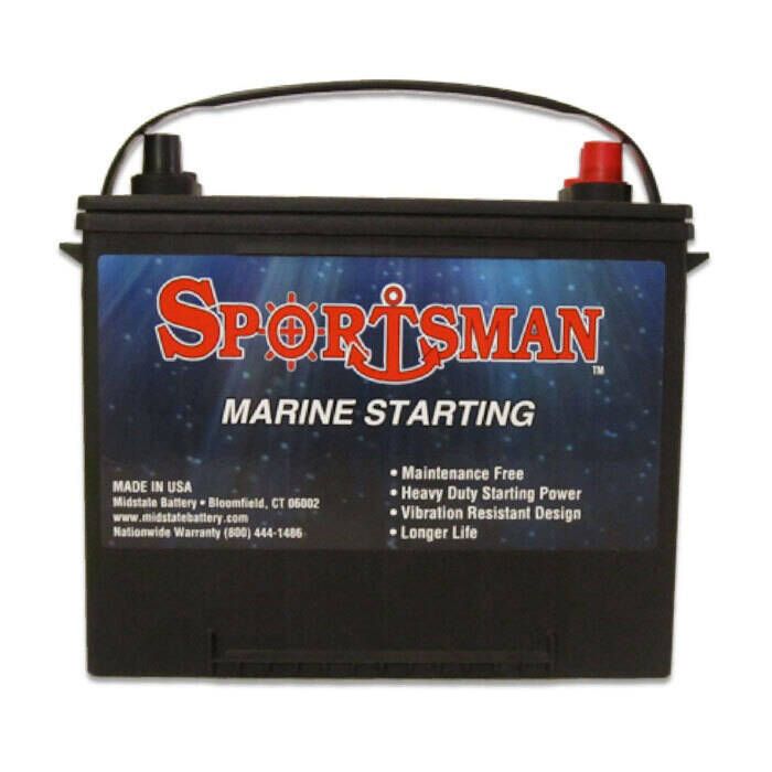 Image of : Sportsman Starting Marine Battery 12V Lead Acid Group 24 - 75A Hr - 24M600