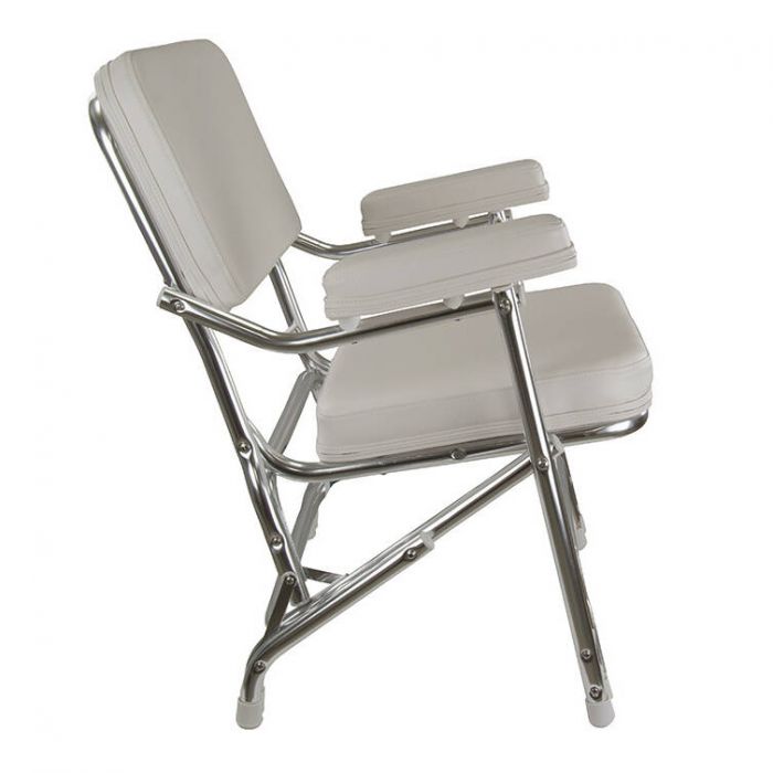 Springfield Classic Folding Deck Chair - Stainless Steel - 1080021-SS
