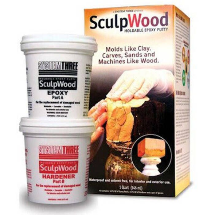 Image of : System Three Sculpwood Moldable Epoxy Putty 