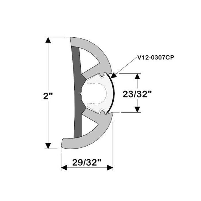 rubページ TACO Marine | Semi-Rigid Rub Rail Kit 1-1/2'' x 3/4''