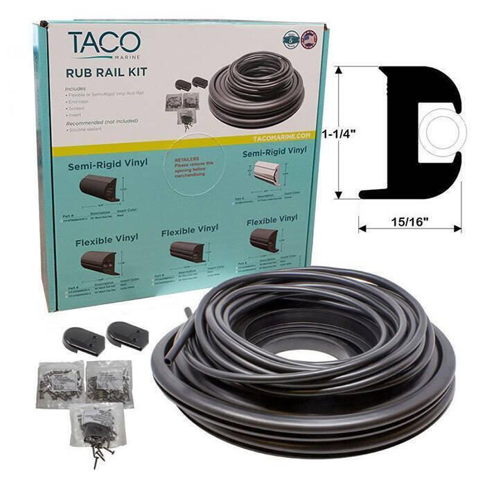 Image of : TACO V11-0809 Flexible Vinyl Rub Rail Kit 