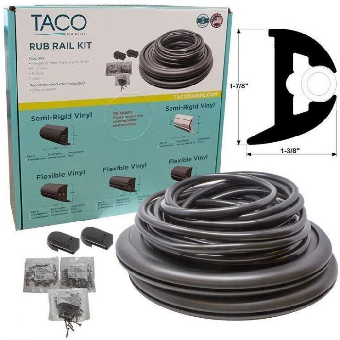 Image of : TACO Flexible Vinyl Rub Rail Kit 