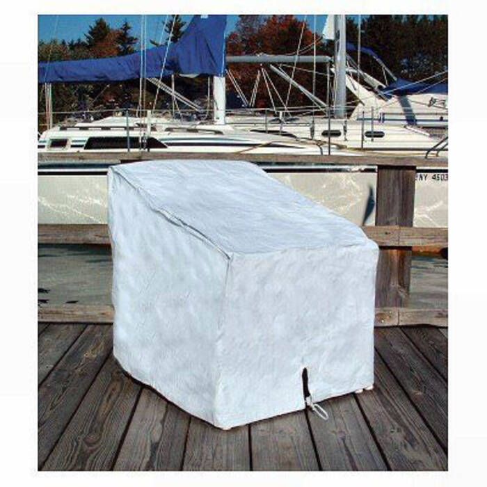 Image of : Taylor Made Deck Chair Cover - White Heavy Duty Vinyl - 40235 