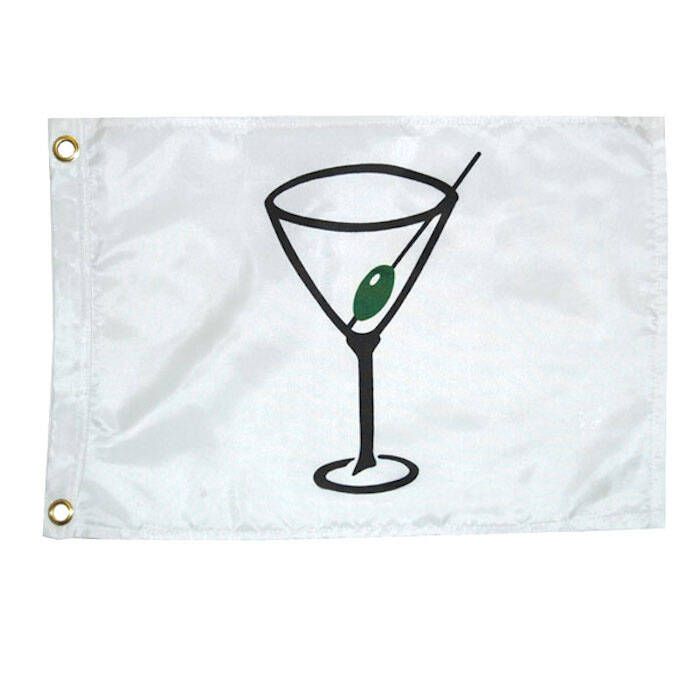 Image of : Taylor Made Novelty Flag - Cocktail Glass - 9118 