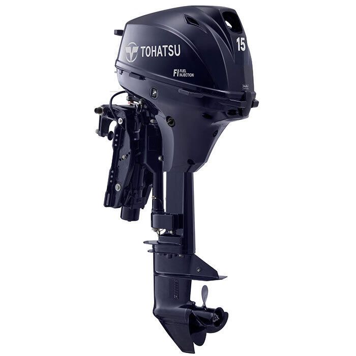 Image of : Tohatsu 15 HP Remote Outboard Motor - MFS15 - 2023 