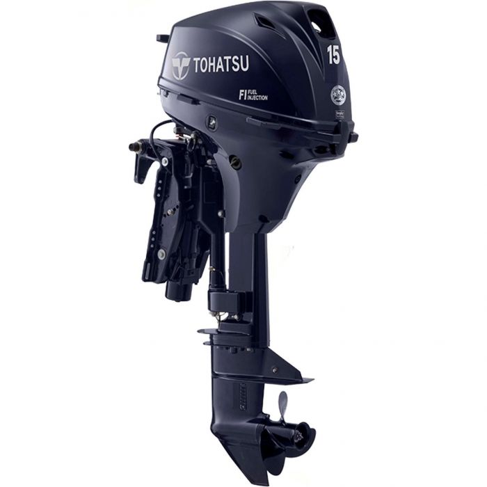 Image of : Tohatsu 15 HP Remote Outboard Motor - MFS15 - 2024 