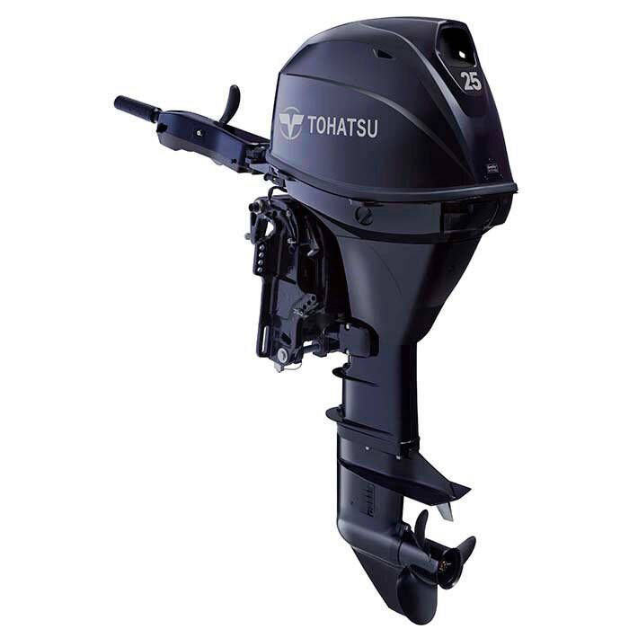 Tohatsu 25 HP Tiller Outboard Motor - MFS25 - 2022 | Defender Marine