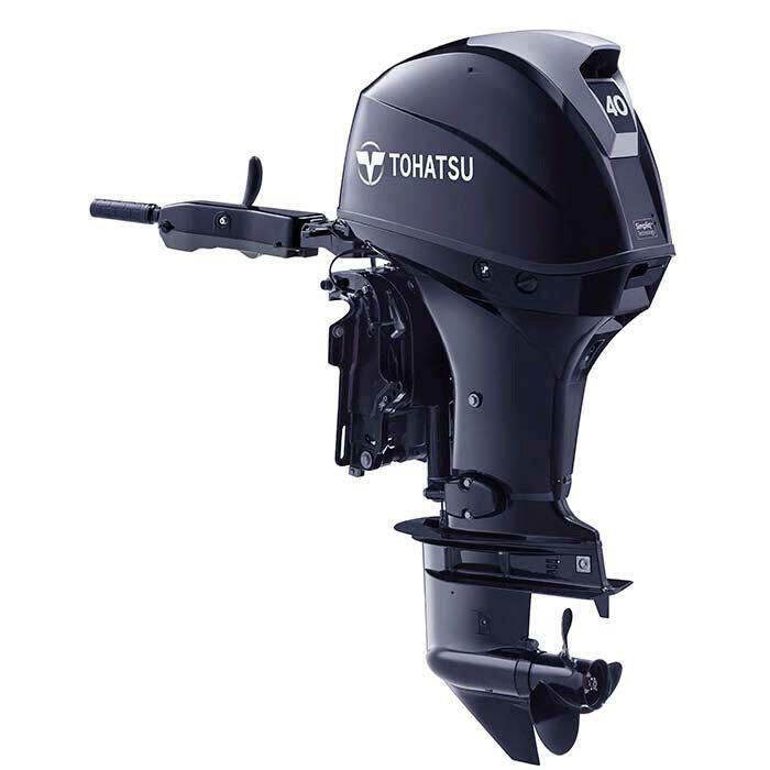 Image of : Tohatsu 40 HP Tiller Outboard Motor - MFS40 - 2023 