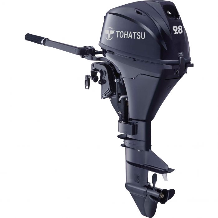 Image of : Tohatsu 9.8 HP Tiller Outboard Motor - MFS9.8 - 2024 