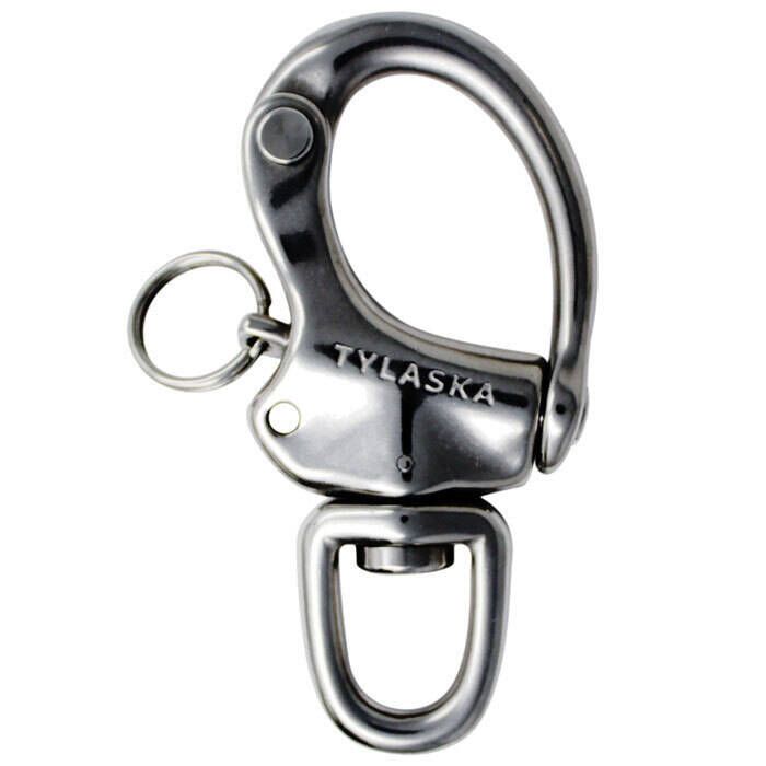 Heavy Duty Swivel Link, Heavy Duty 304 Stainless Steel Swivel Eye ing Snap  Hooks Rolling Shackle Device Marin With Key Rings Silver(6mm)