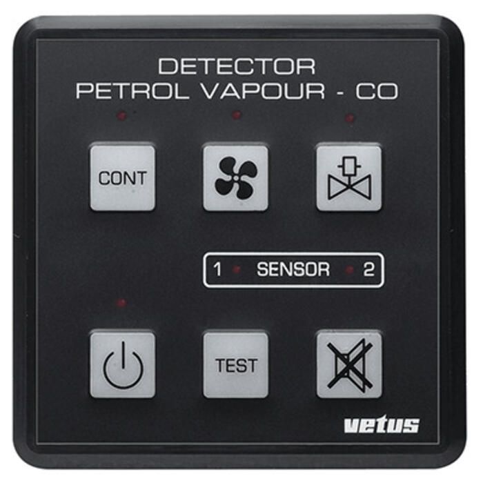 Vetus Petrol Vapour & Carbon Monoxide Detector 12/24V Incl. Sensor
