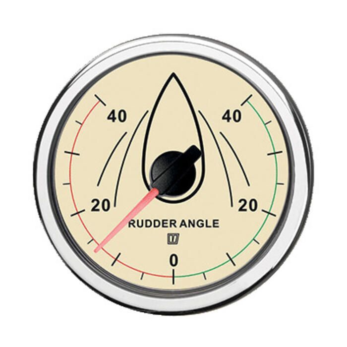 Vetus Rudder Position Indicator Cream 12/24V Cut-Out Size 100 mm (Excl ...