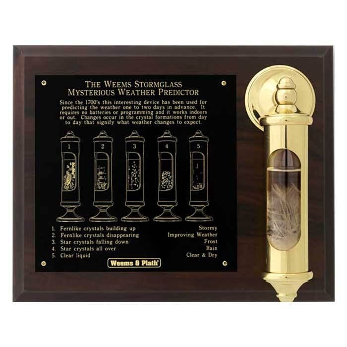 Image of : Weems & Plath Stormglass Wooden Plaque Display - 200SET 
